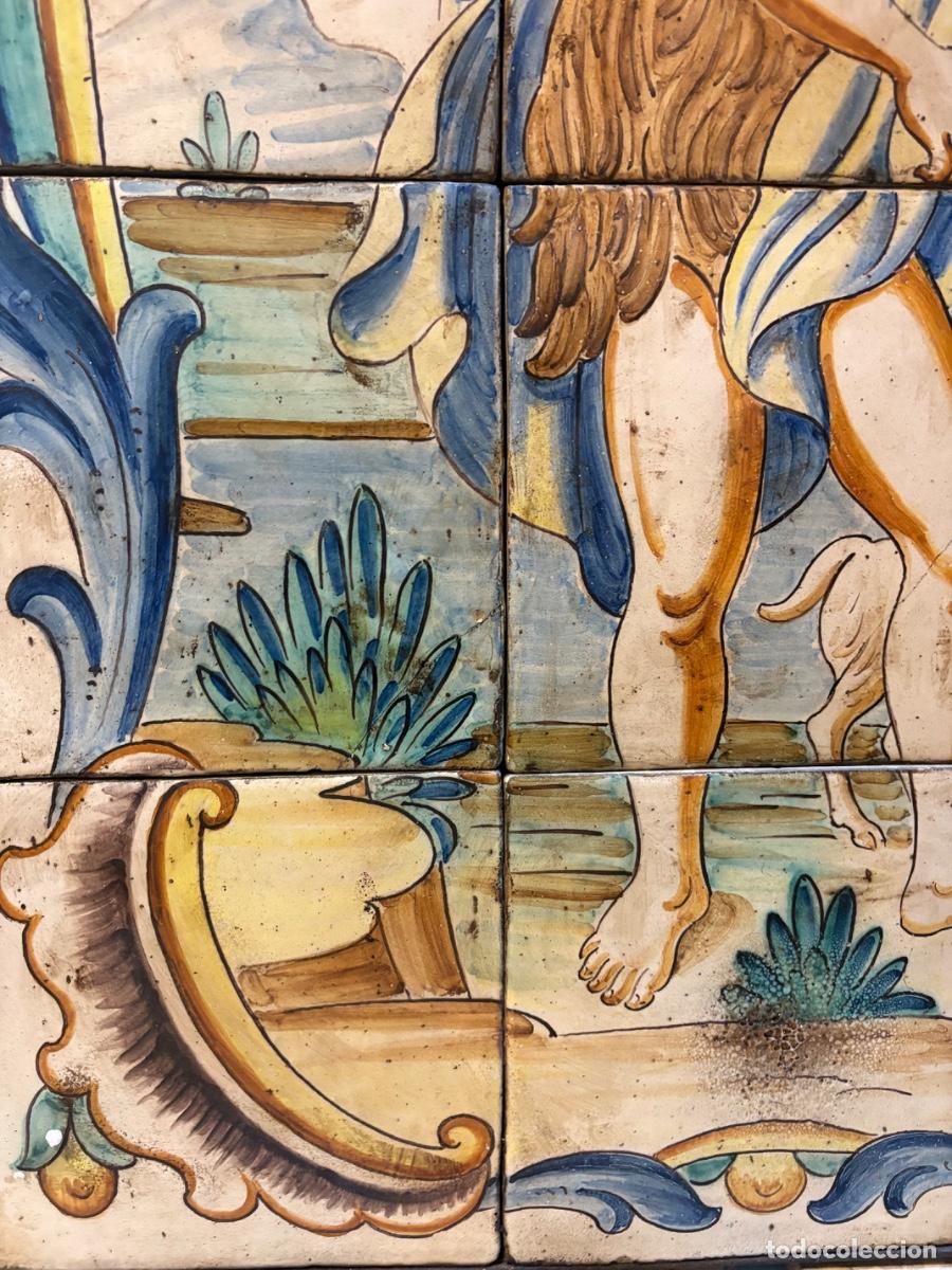 Antig&uuml;edades: Panel de azulejos de cer&aacute;mica de Manises - Foto 10