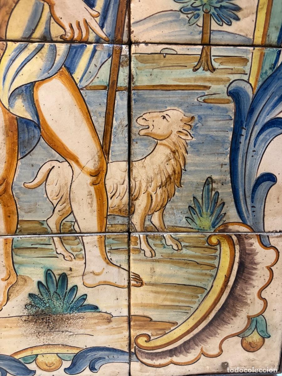 Antig&uuml;edades: Panel de azulejos de cer&aacute;mica de Manises - Foto 11