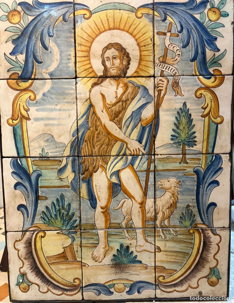 Antig&uuml;edades: Panel de azulejos de cer&aacute;mica de Manises - Foto 12