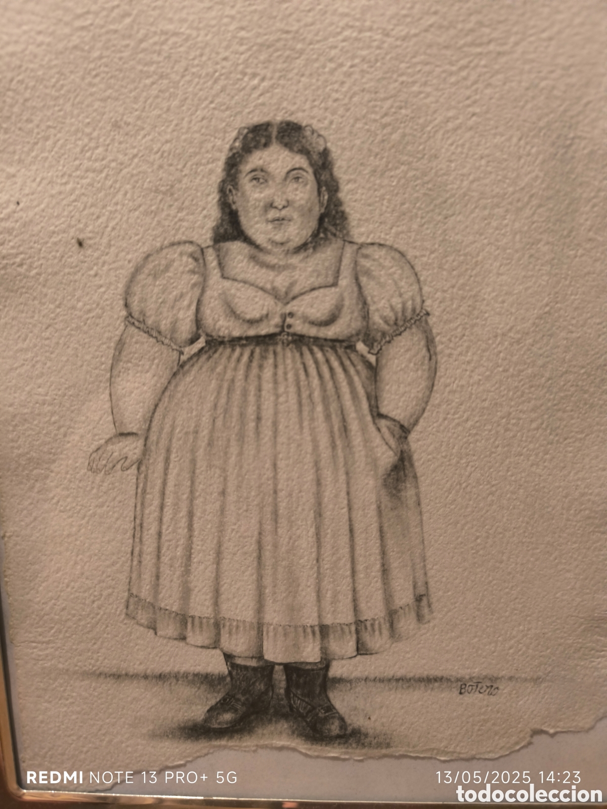 Antig&uuml;edades: Posible dibujo de botero