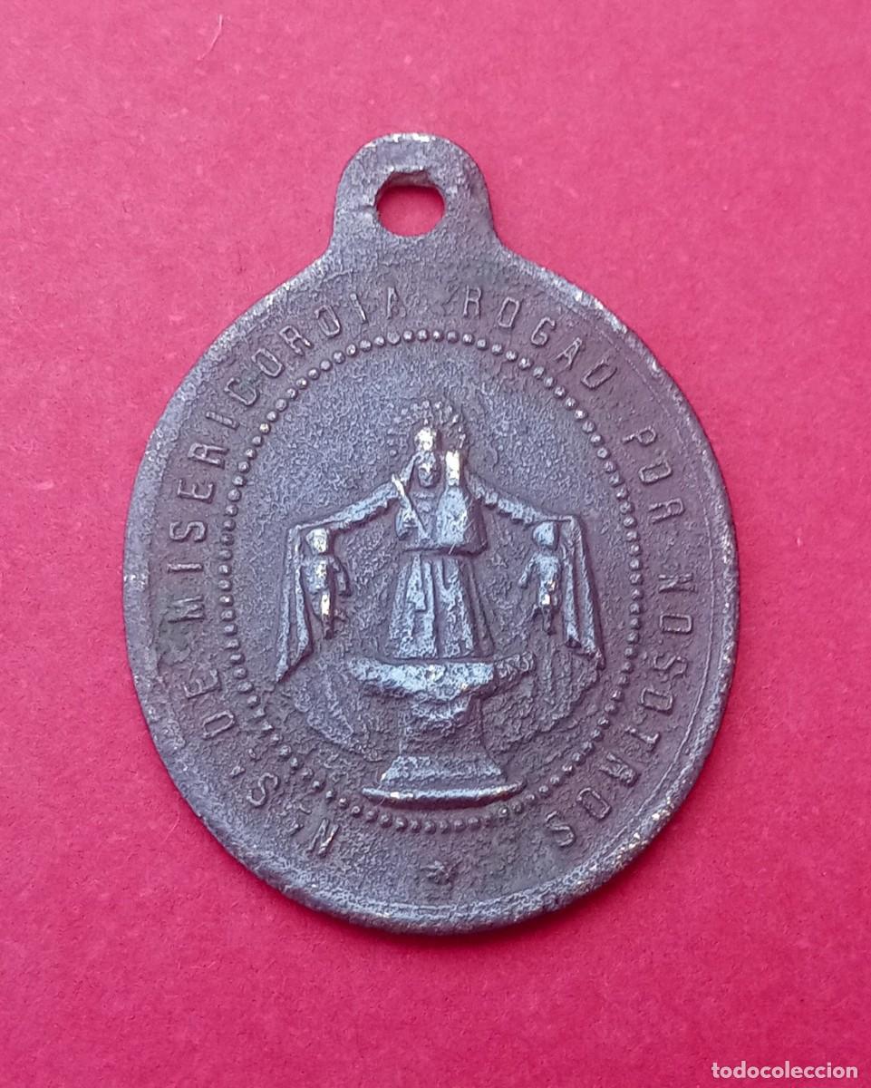 Antig&uuml;edades: Medalla Siglo XIX Virgen de la Misericordia. Reus.