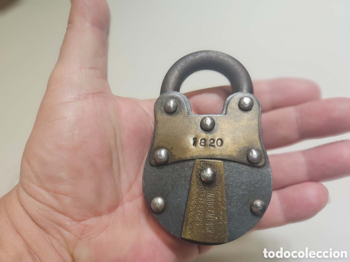Antig&uuml;edades: ANTIGUO CANDADO NADEEM LOCK 5 LEVERS - Foto 9