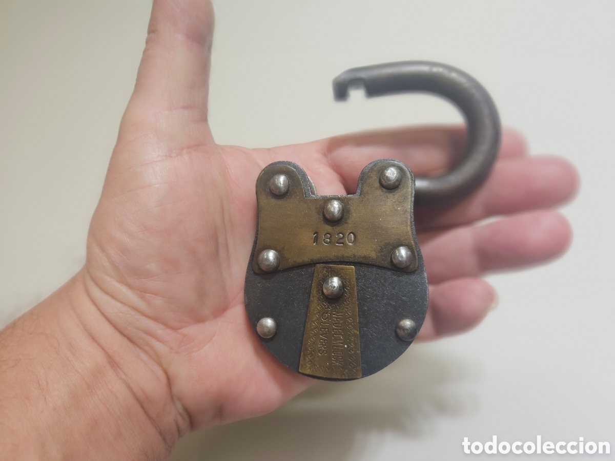 Antig&uuml;edades: ANTIGUO CANDADO NADEEM LOCK 5 LEVERS - Foto 10