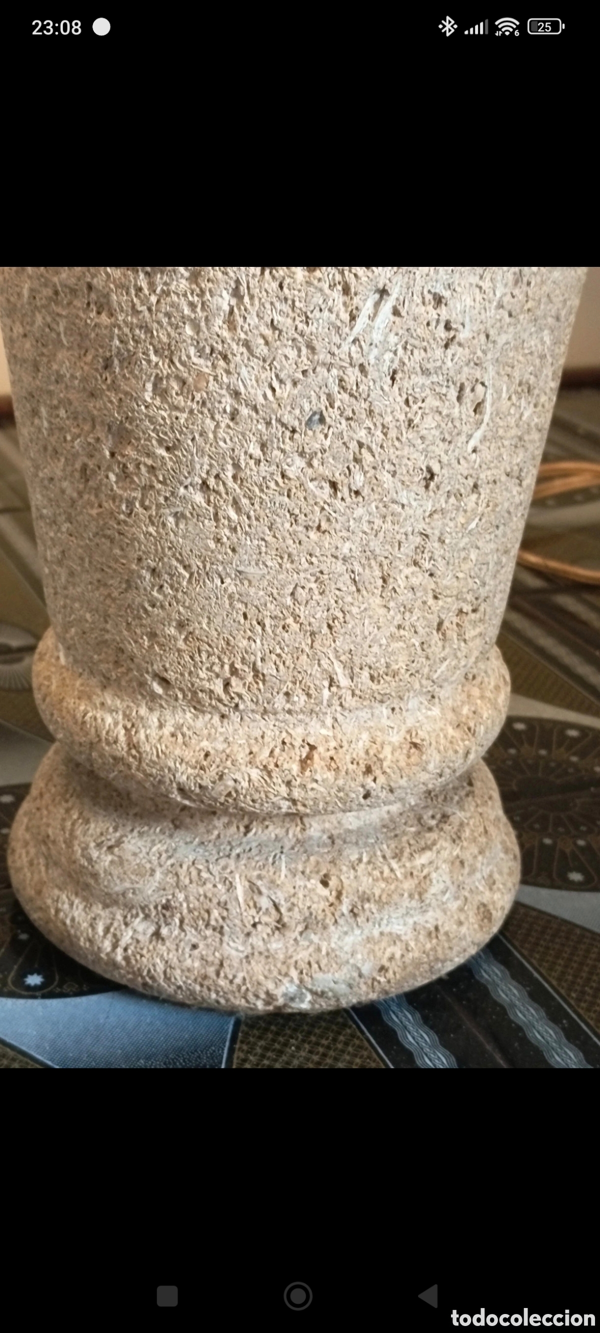 Antig&uuml;edades: Pie de lampara brutalista - Foto 5