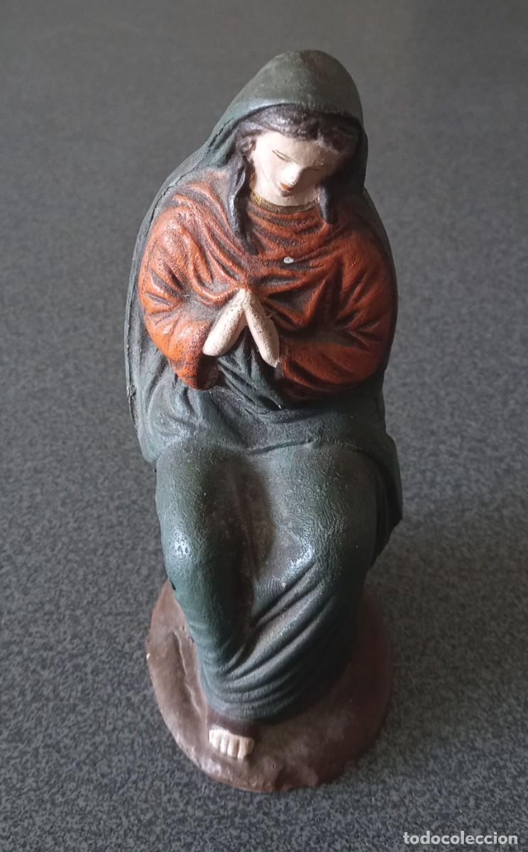 Antig&uuml;edades: Virgen terracota A&ntilde;os 60