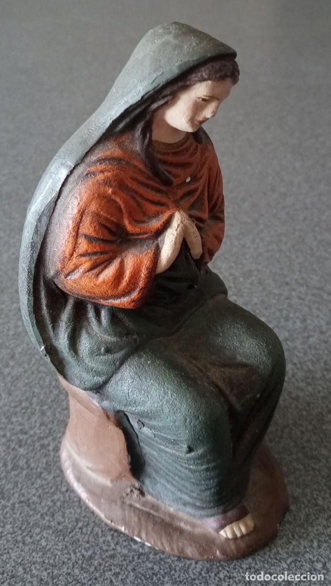 Antig&uuml;edades: Virgen terracota A&ntilde;os 60 - Foto 3