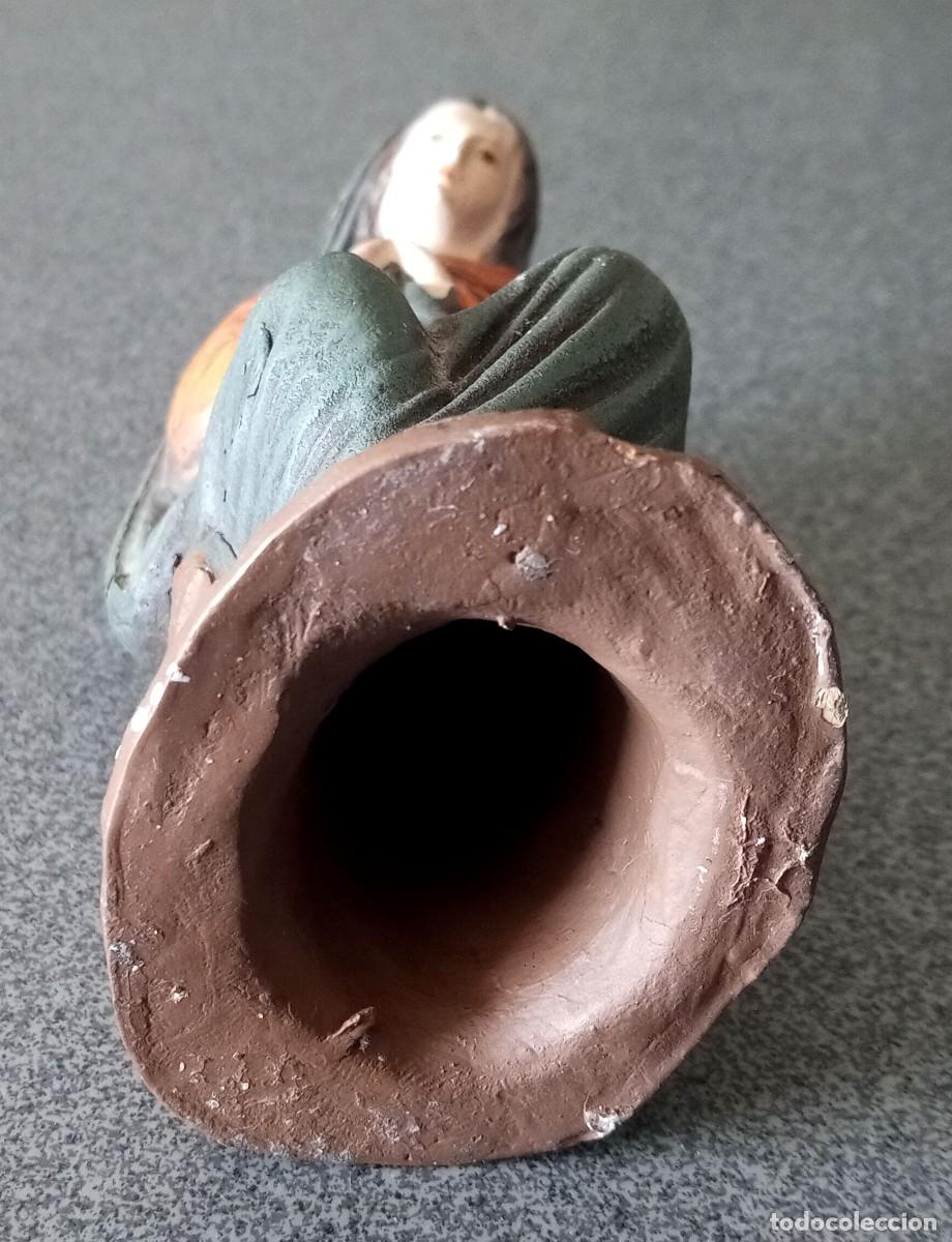 Antig&uuml;edades: Virgen terracota A&ntilde;os 60 - Foto 7