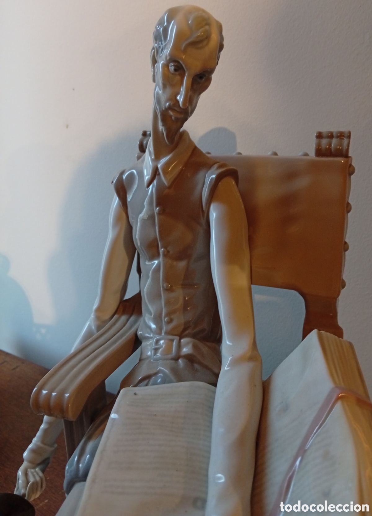 Antig&uuml;edades: Lladro extraordinaria porcelana de colecci&oacute;n Don Quijote