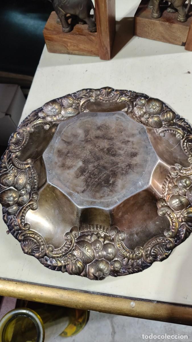 Antig&uuml;edades: Coupe &agrave; fruits plaqu&eacute; argent - Foto 3