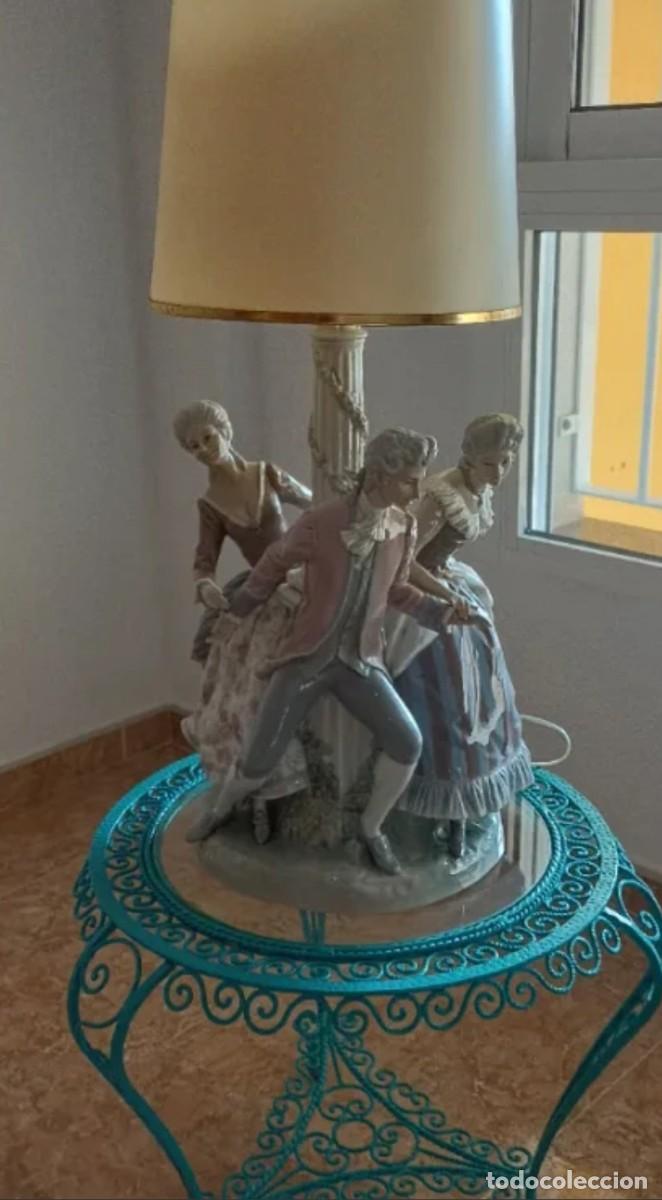 Antig&uuml;edades: Lampara lladro la Tarantela