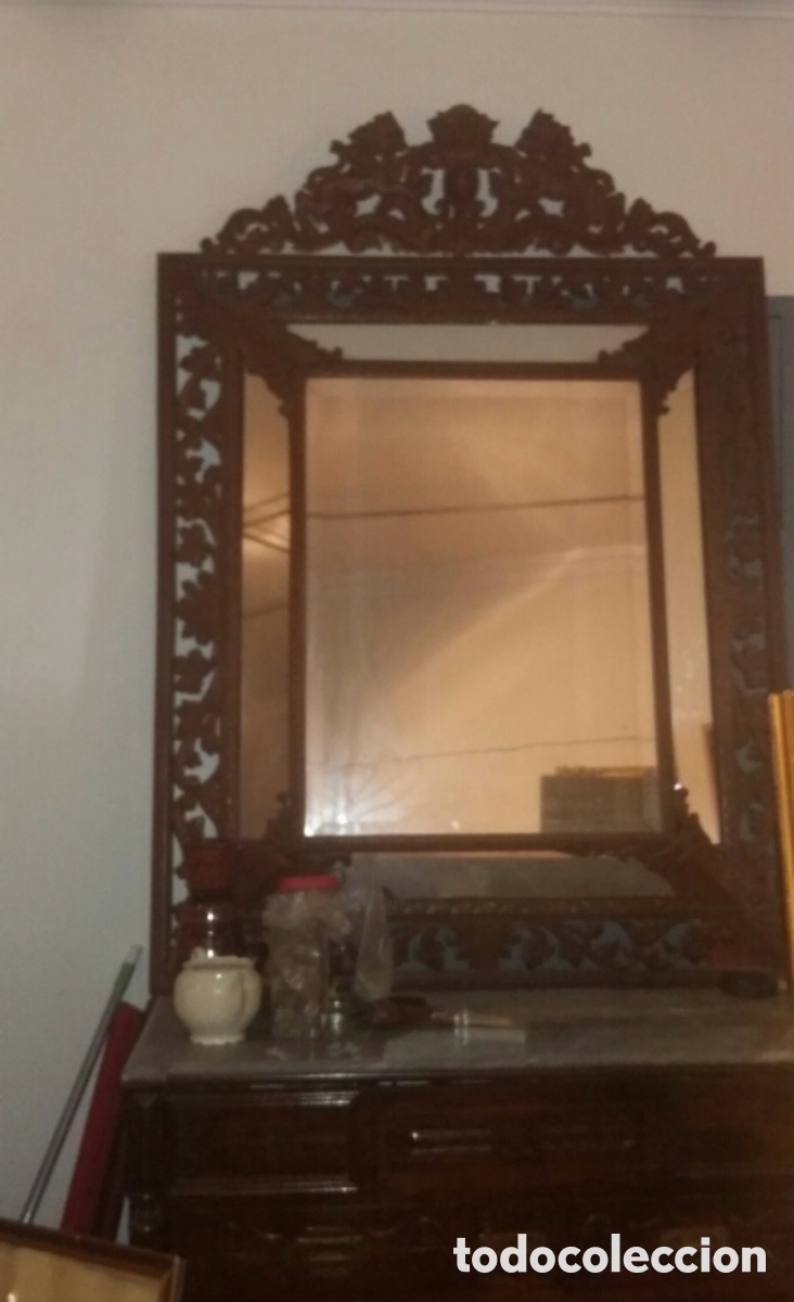 Antig&uuml;edades: Espejo franc&eacute;s siglo XIX - Foto 2