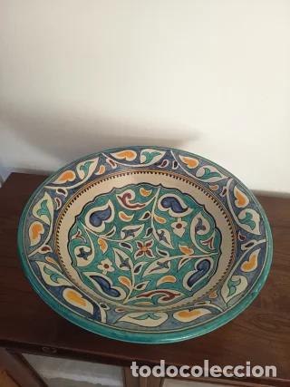 Antig&uuml;edades: Plato decorativo marroqu&iacute; 50cm. Impecable