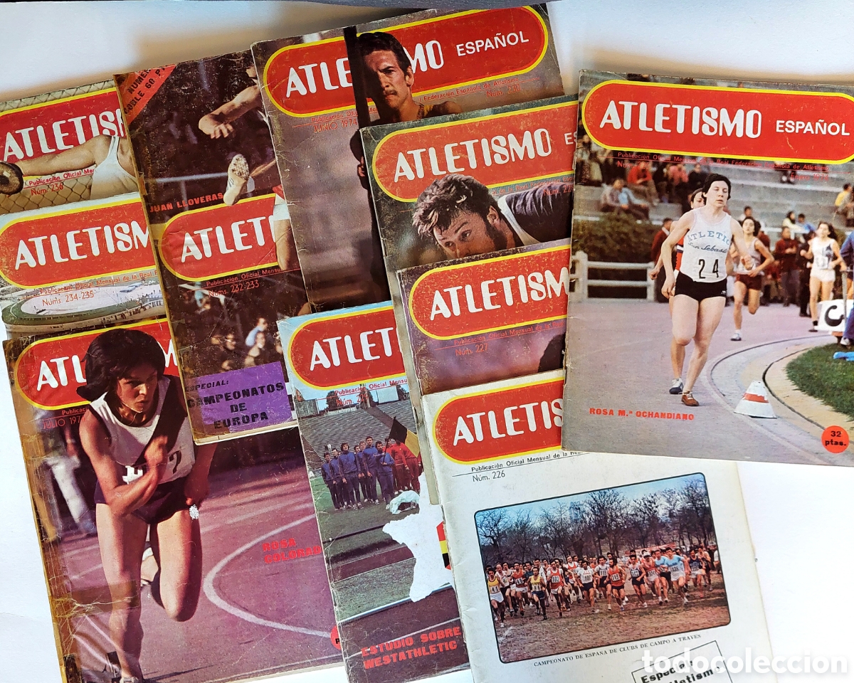 Antig&uuml;edades: REVISTA ATLETISMO ESPA&Ntilde;OL A&Ntilde;O 1974 COMPLETO