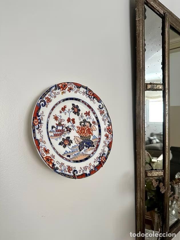 Antiquit&eacute;s: Plato llano porcelana vintage Minton 25cm