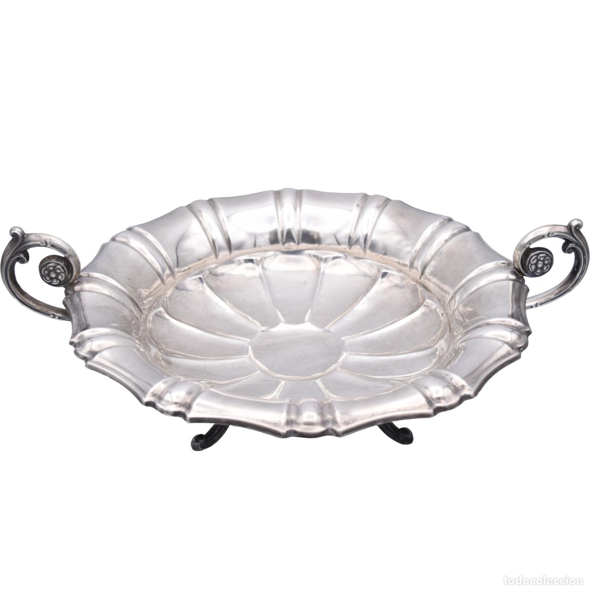 Antig&uuml;edades: Frutero centro de mesa de plata 925 - 41 cm - Foto 8