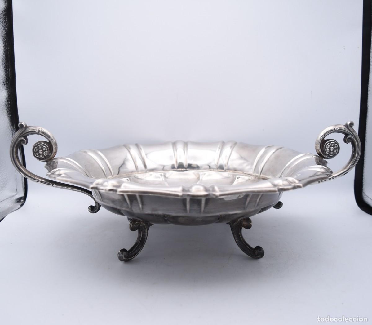 Antig&uuml;edades: Frutero centro de mesa de plata 925 - 41 cm - Foto 11