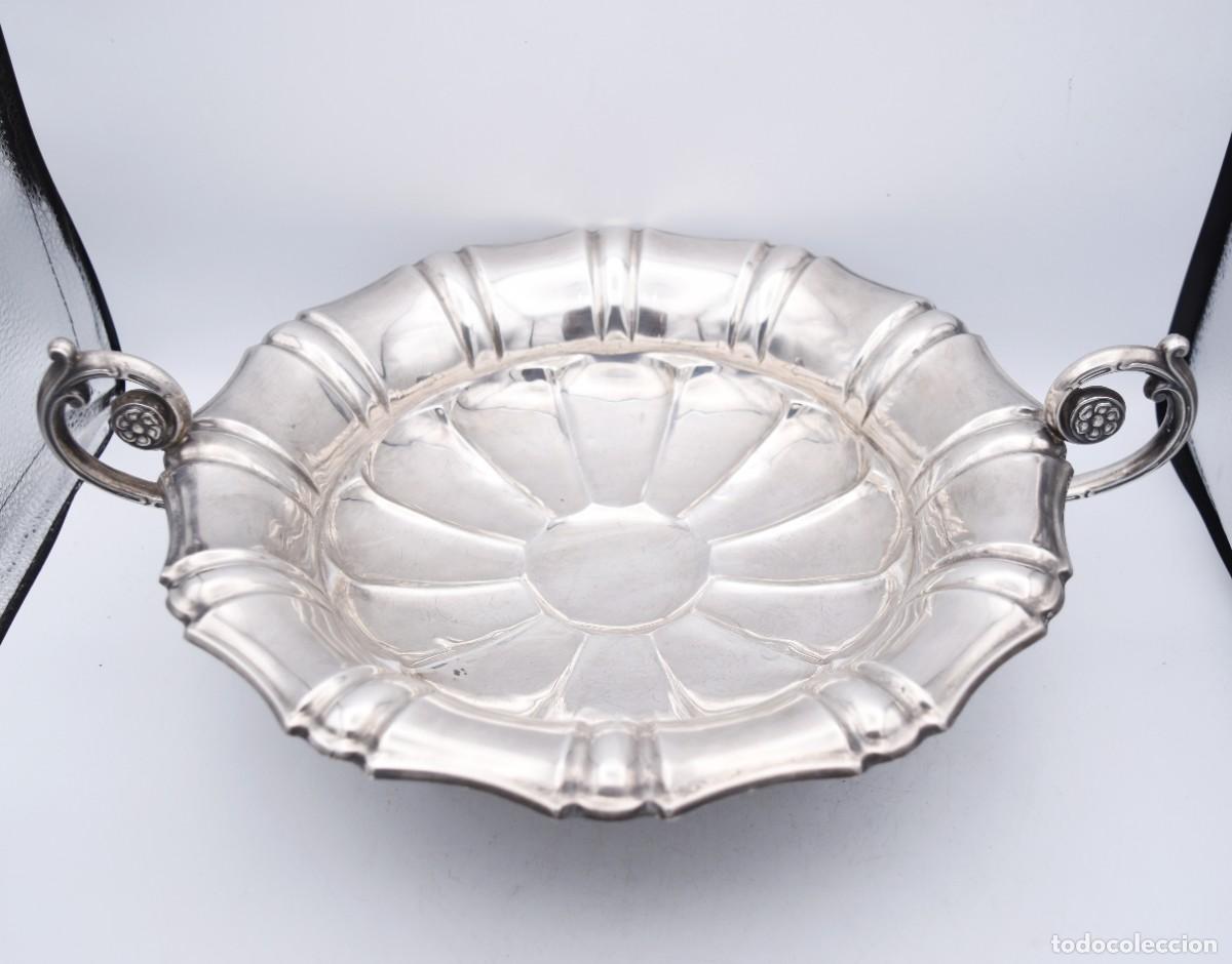 Antig&uuml;edades: Frutero centro de mesa de plata 925 - 41 cm - Foto 12