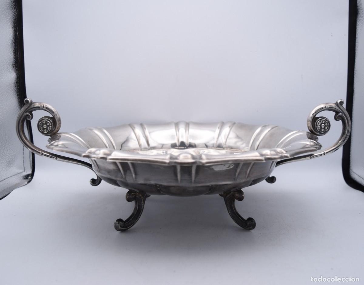 Antig&uuml;edades: Frutero centro de mesa de plata 925 - 41 cm - Foto 13