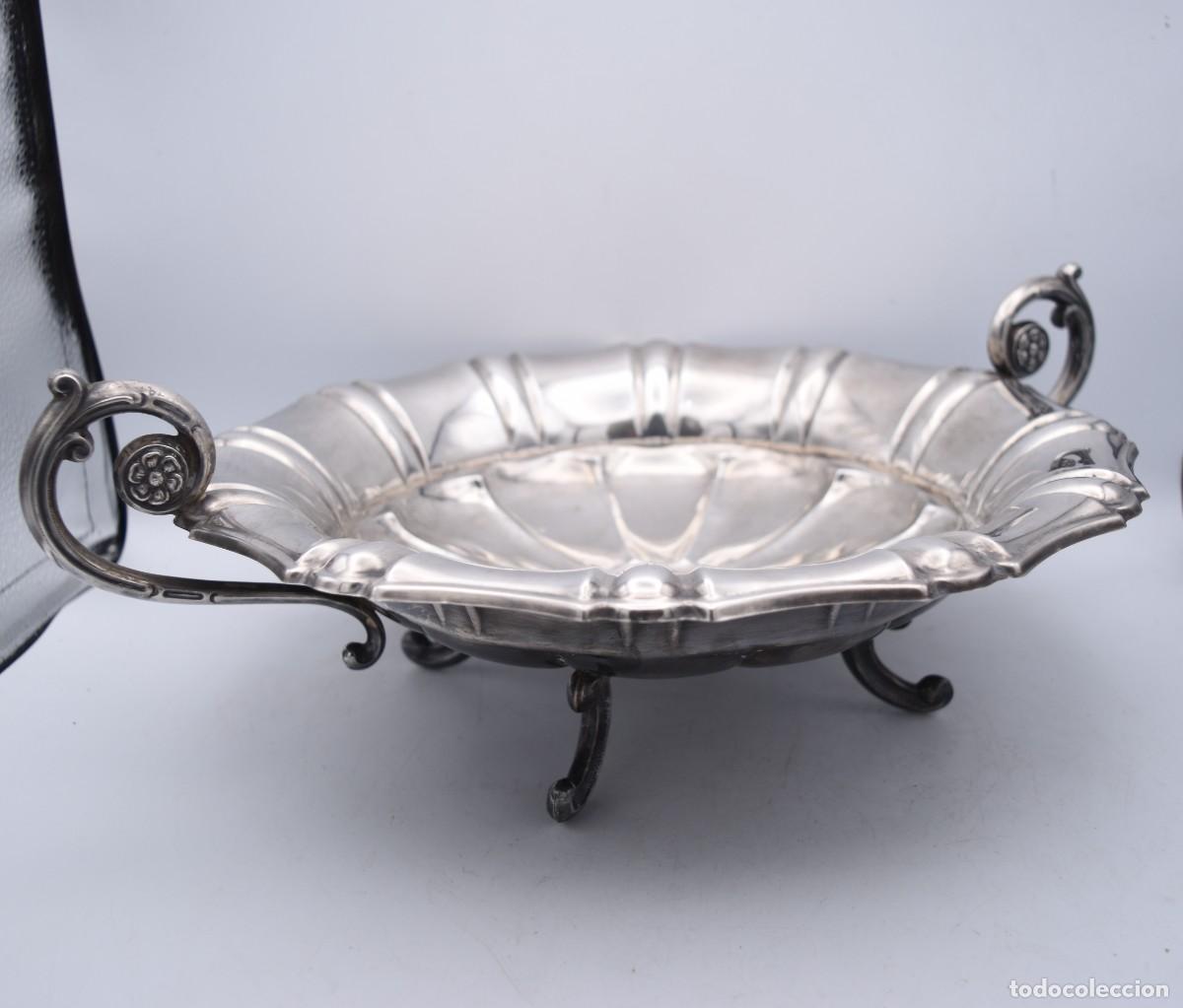 Antig&uuml;edades: Frutero centro de mesa de plata 925 - 41 cm - Foto 14