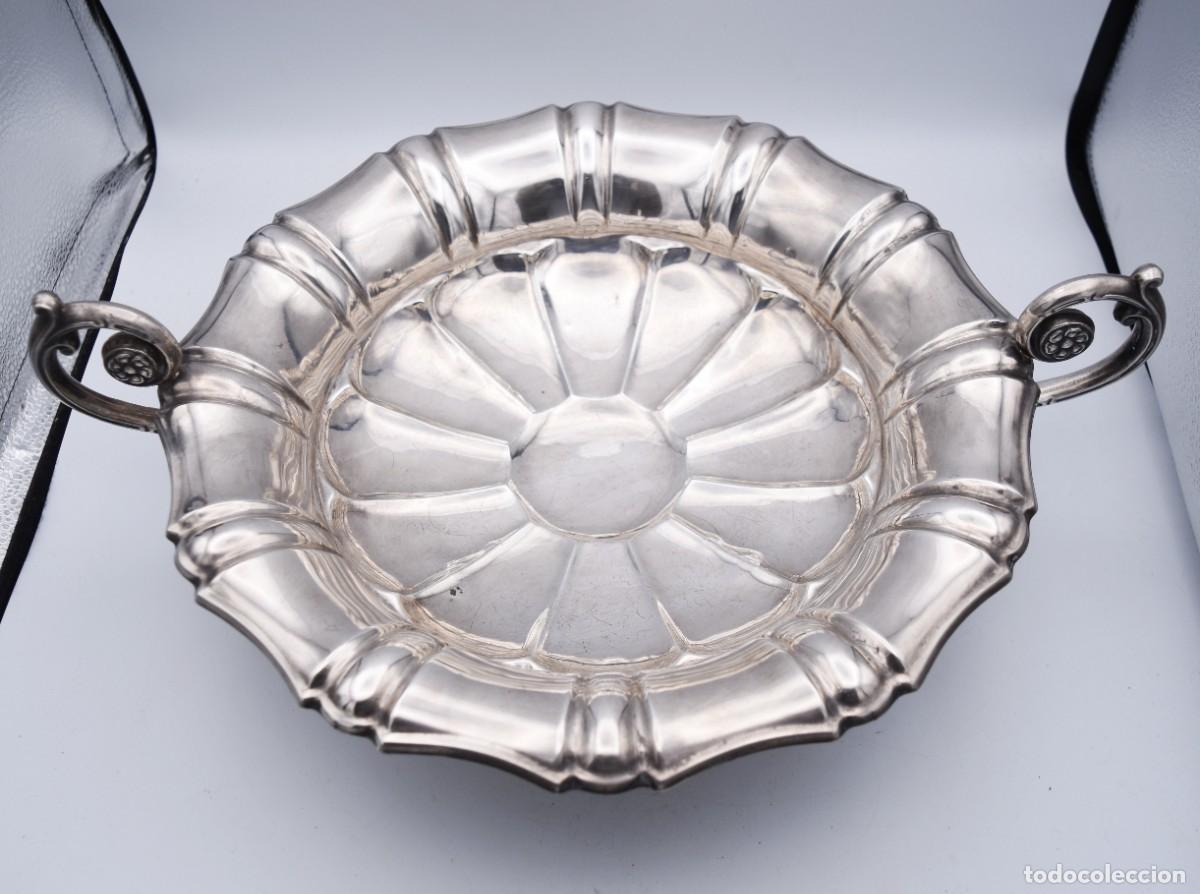 Antig&uuml;edades: Frutero centro de mesa de plata 925 - 41 cm - Foto 15