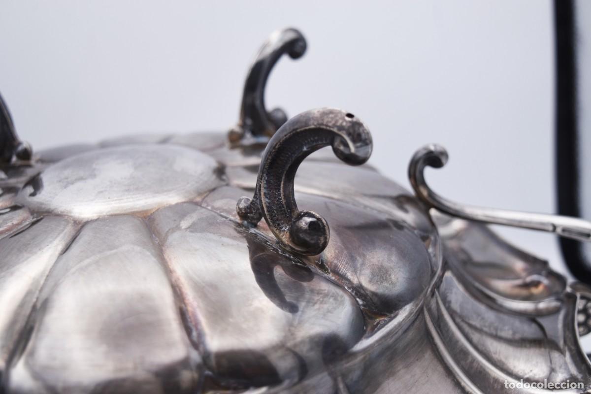 Antig&uuml;edades: Frutero centro de mesa de plata 925 - 41 cm - Foto 16