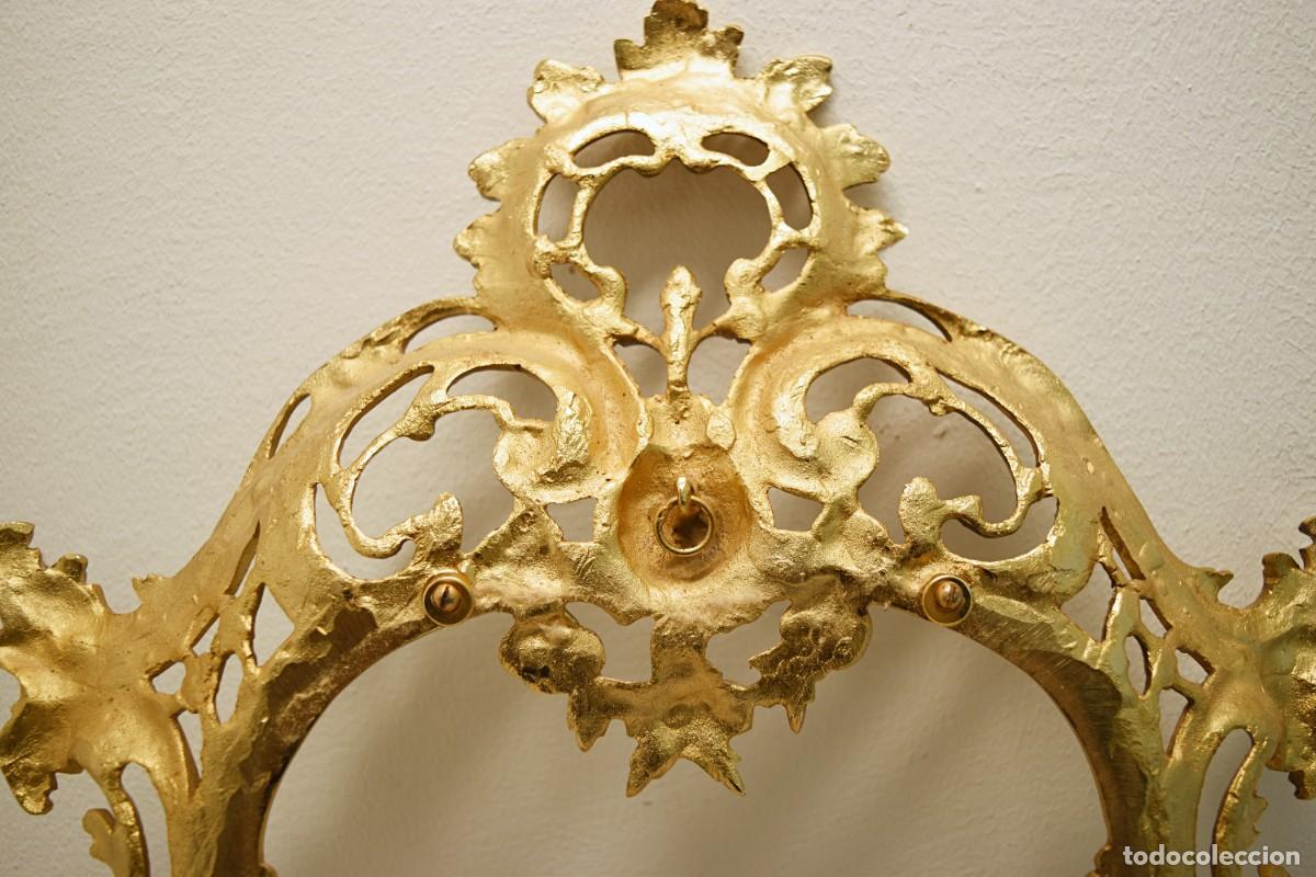 Antig&uuml;edades: Marco de bronce dorado - Rococ&oacute; - 58 cm - Foto 7