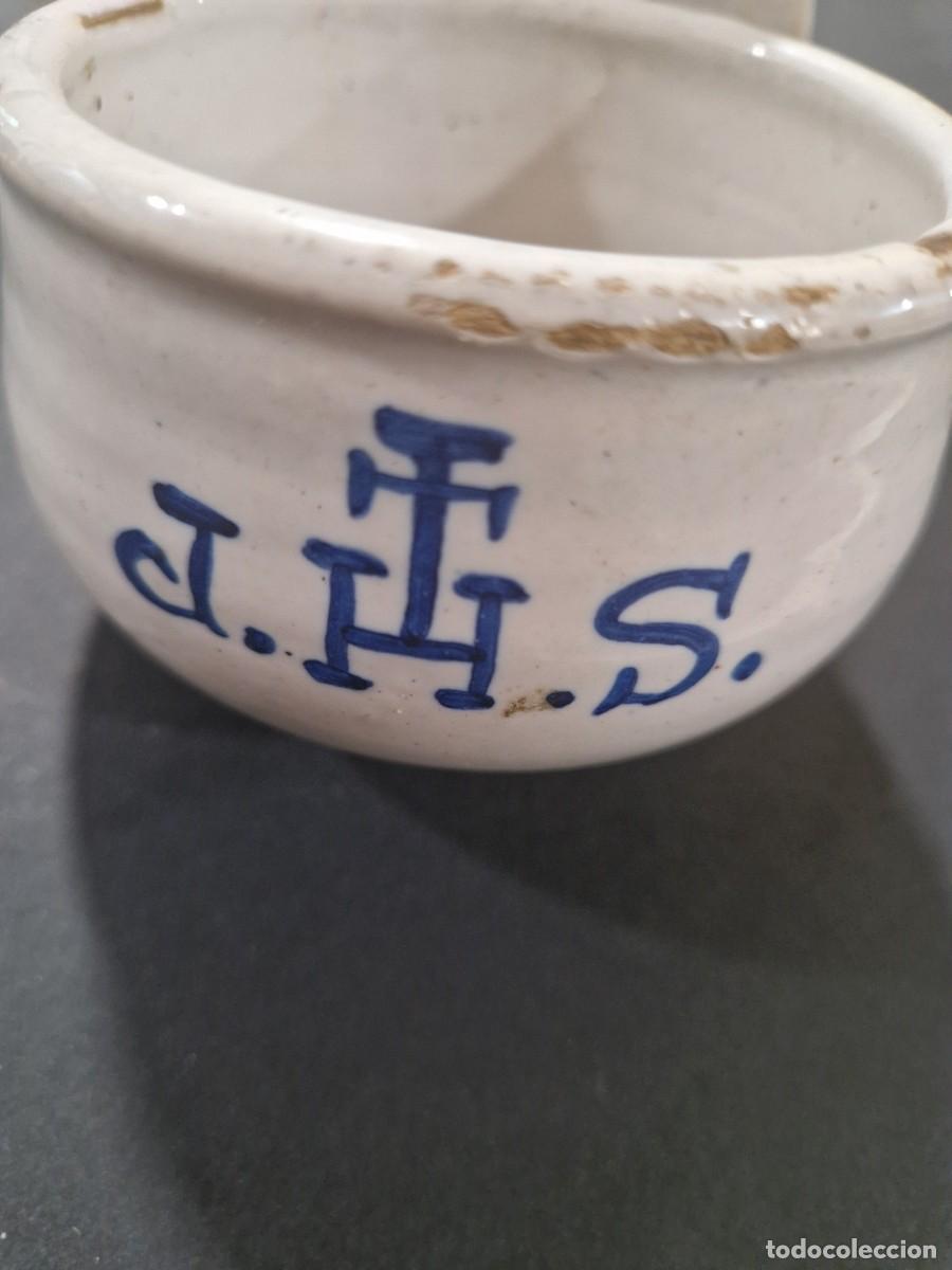 Antig&uuml;edades: BENDITERA DE CER&Aacute;MICA DE TALAVERA S. XIX - Foto 9