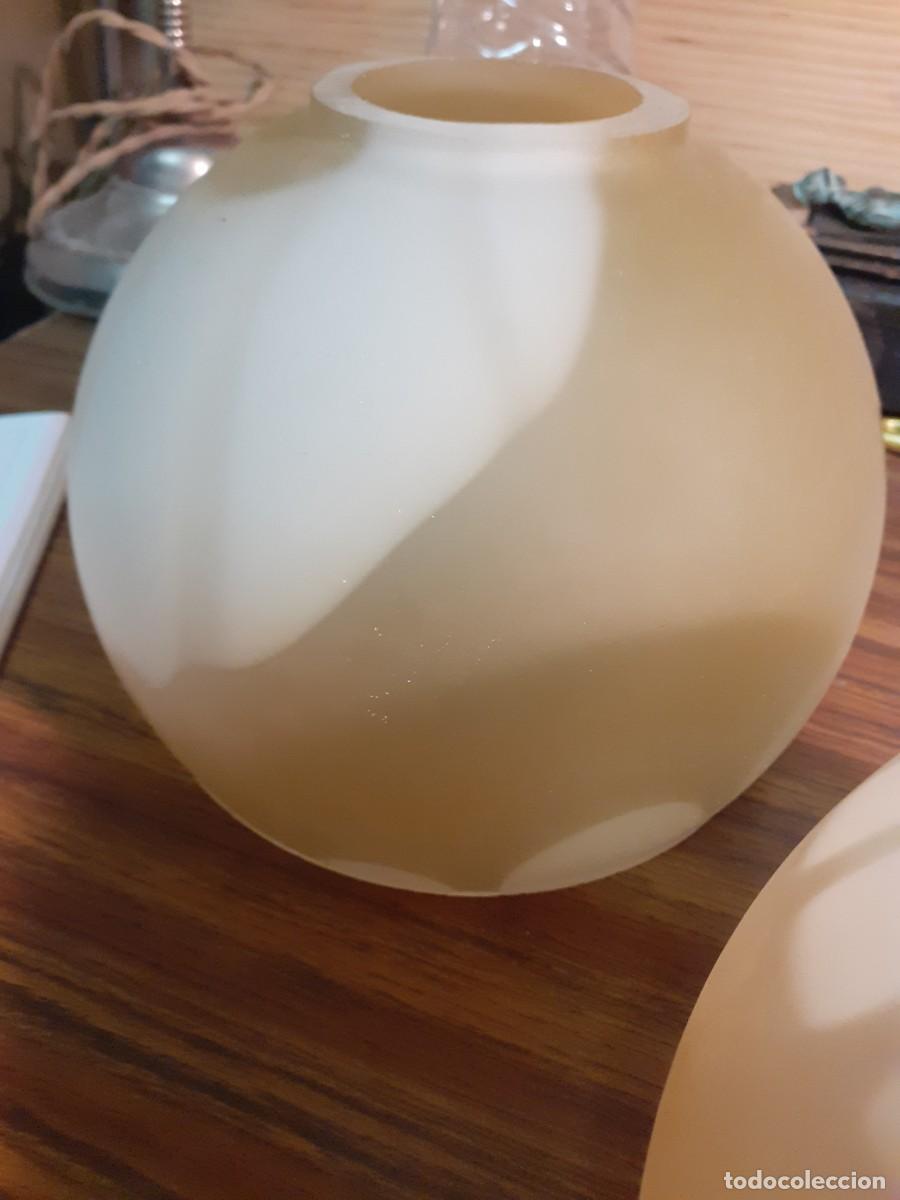 Antig&uuml;edades: Tulipas de cristal al acido (3) - Foto 4