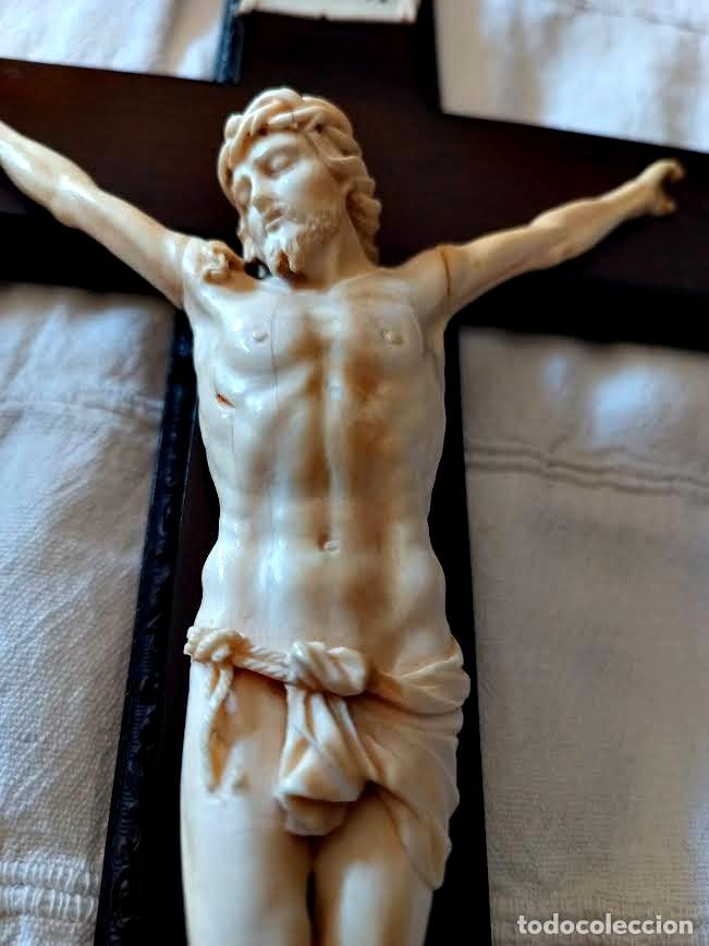 Antig&uuml;edades: CRISTO EN MARFIL POSIBLE S. XVII