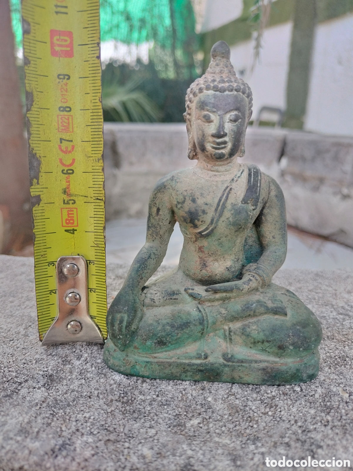 Antig&uuml;edades: Estatuilla buda tailand&eacute;s bronce fsXIX - Foto 2