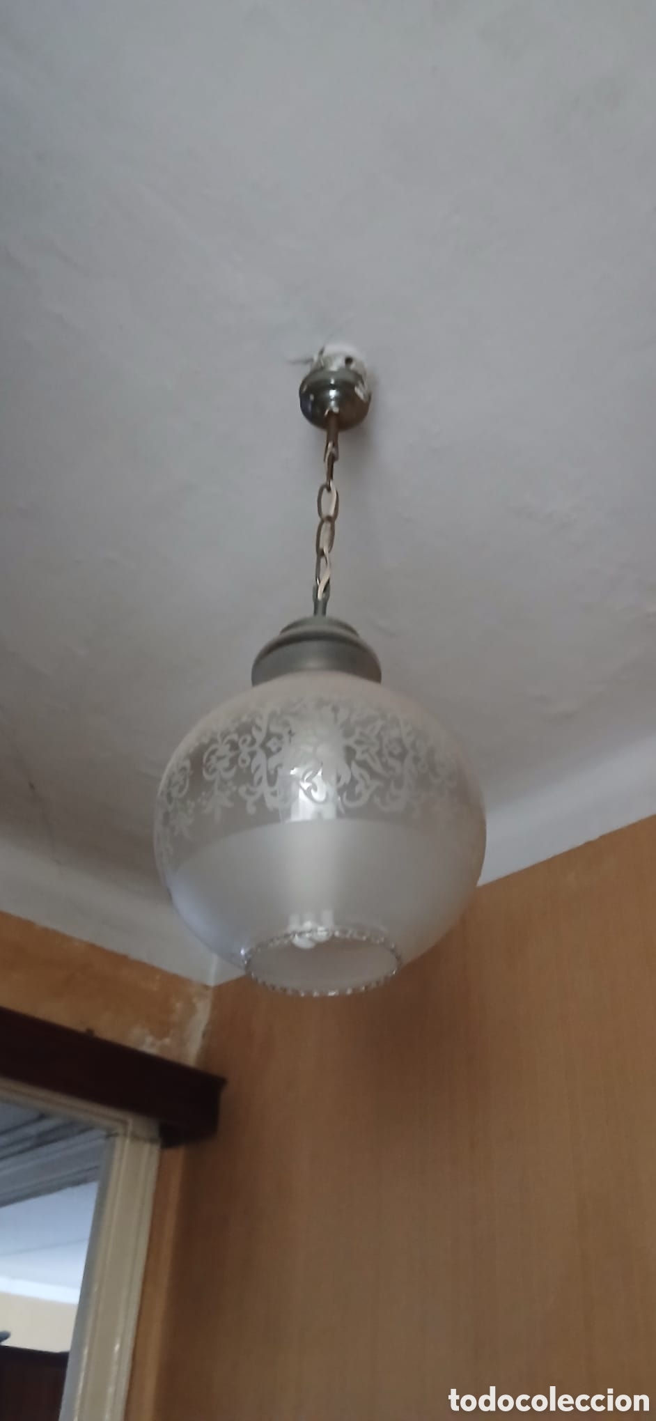 Antig&uuml;edades: L&aacute;mpara colgante antigua a&ntilde;os 40/50