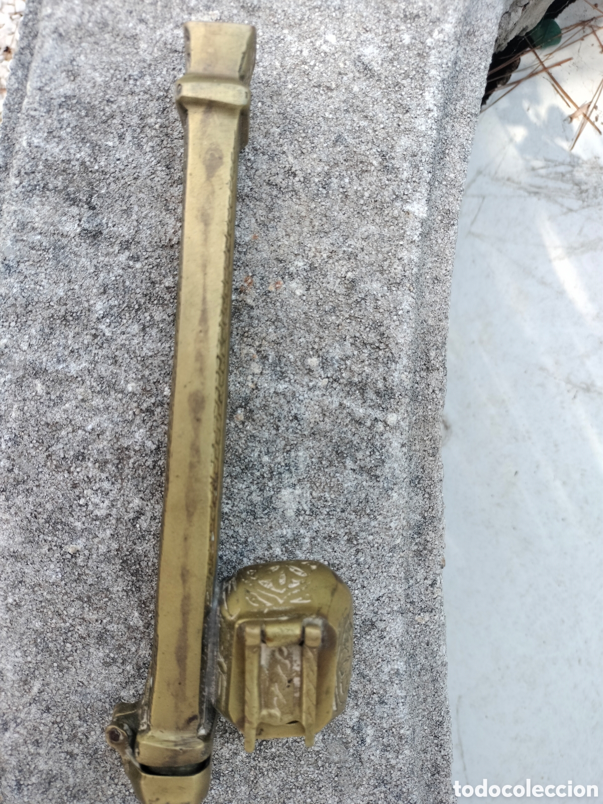 Antig&uuml;edades: Antiguo divit otomano estuche cal&iacute;grafo de viaje bronce. Rara pieza