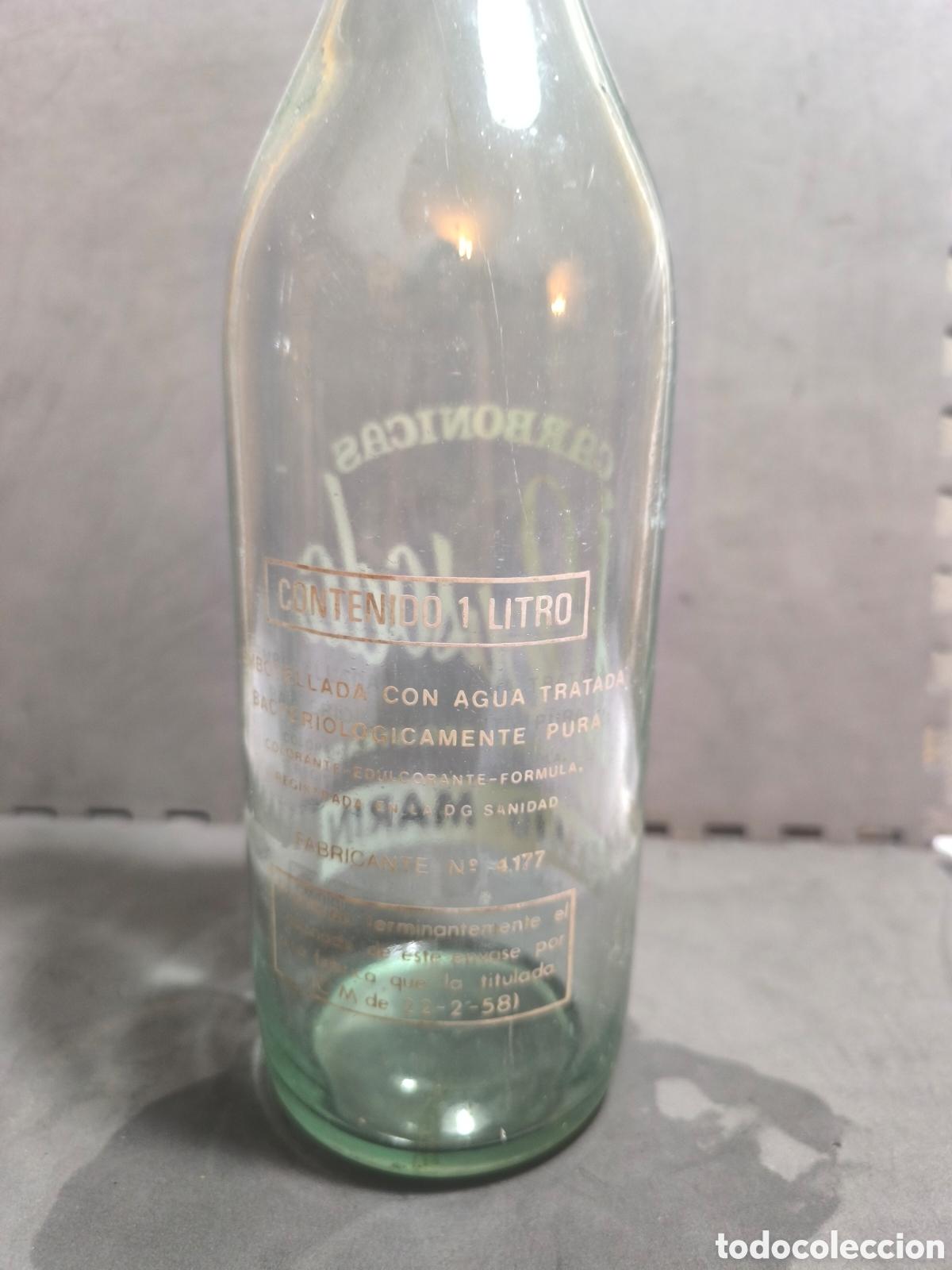 Antig&uuml;edades: Botella antigua de gaseosa - Foto 2