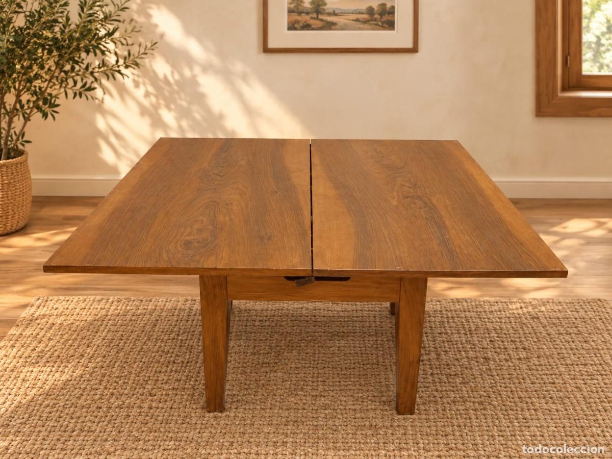 Antig&uuml;edades: MESA DE CENTRO RECTANGULAR EXTENSIBLE N&Oacute;RDICA - Foto 5