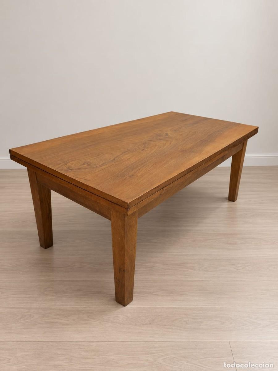 Antig&uuml;edades: MESA DE CENTRO RECTANGULAR EXTENSIBLE N&Oacute;RDICA - Foto 9