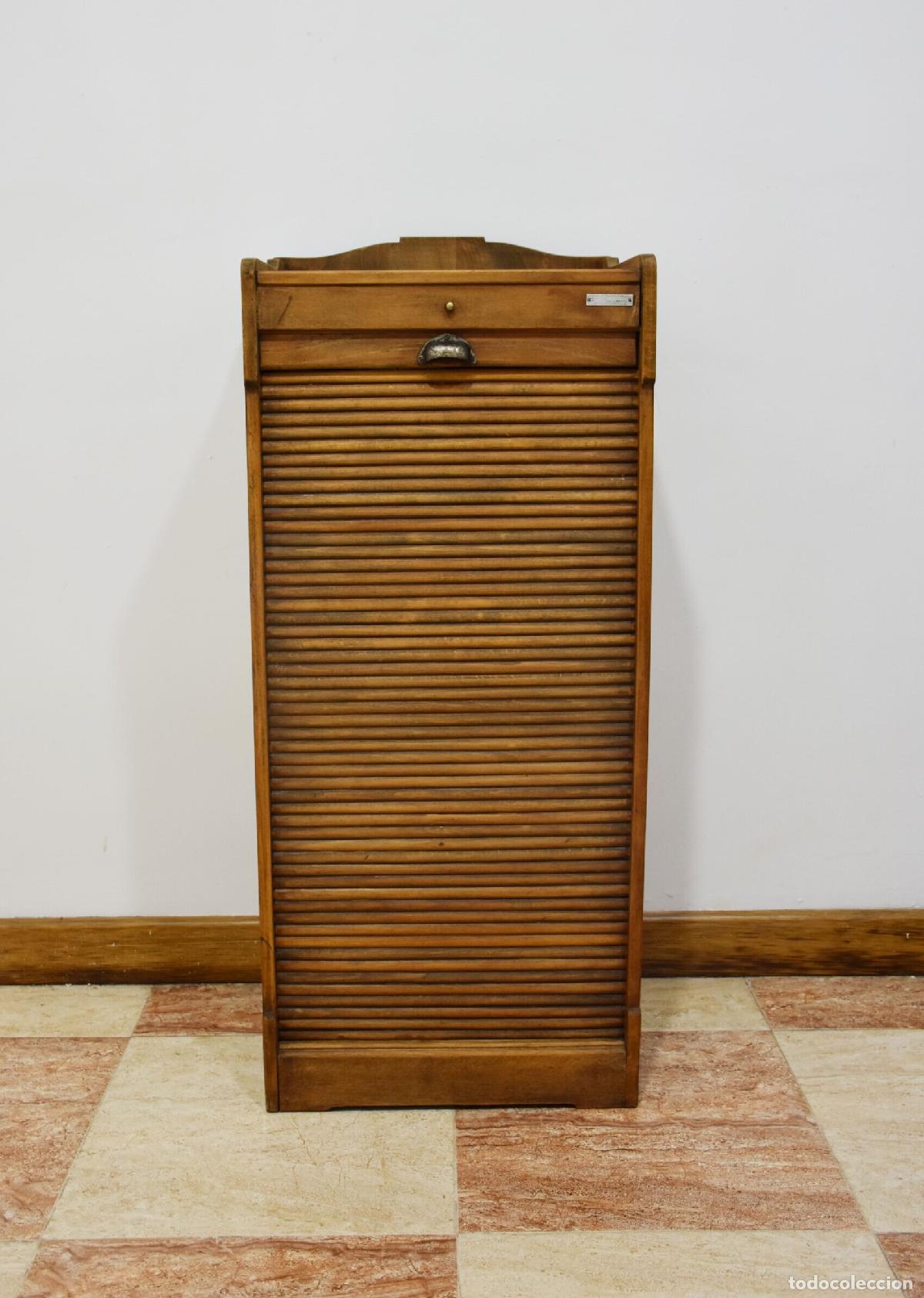 Antig&uuml;edades: Mueble archivador persiana madera haya