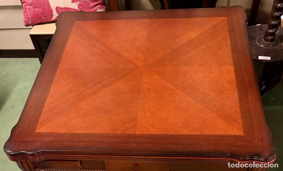 Antig&uuml;edades: Mesa Cuadrada de Juego - Foto 3