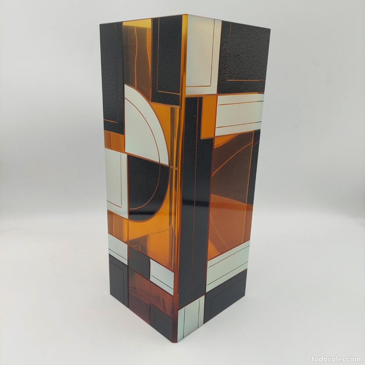 Antig&uuml;edades: Jarron de cristal Art Deco Karl Palda