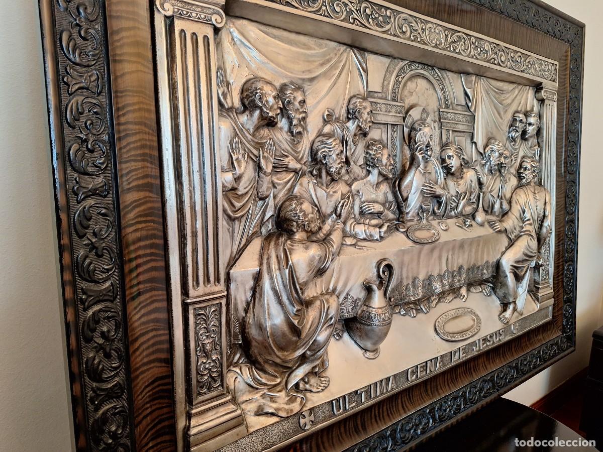 Antig&uuml;edades: Cuadro relieve &Uacute;ltima Cena Jes&uacute;s - Foto 2