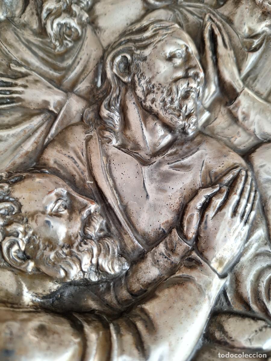 Antig&uuml;edades: Cuadro relieve &Uacute;ltima Cena Jes&uacute;s - Foto 4