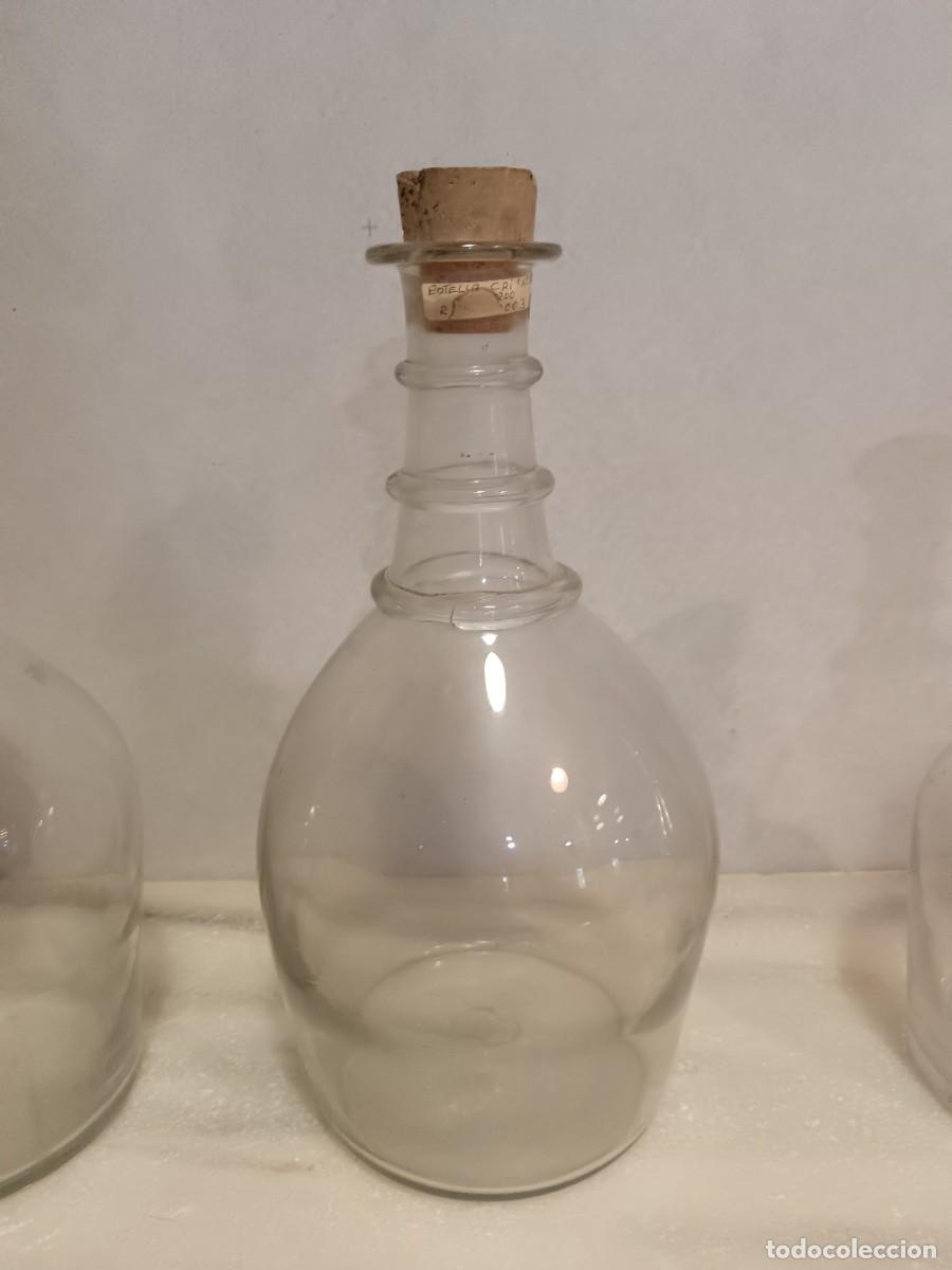 Antig&uuml;edades: LOTE DE 4 LICORERAS DE CRISTAL. LA GRANJA - Foto 6