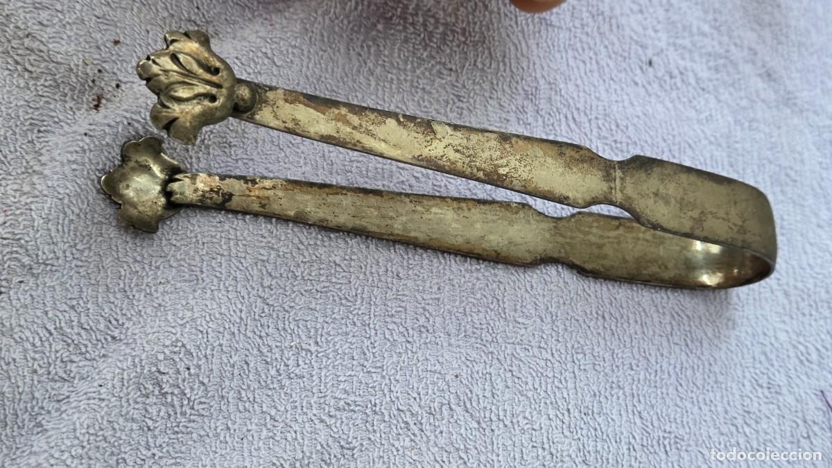 Antig&uuml;edades: pinzas de alpaca antigua - Foto 3