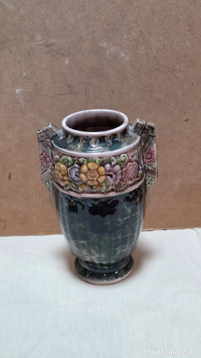 Antig&uuml;edades: jarron de ceramica vintae - Foto 2