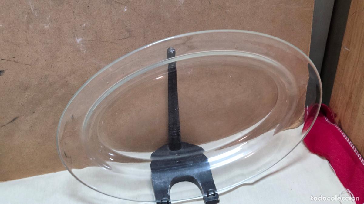 Antig&uuml;edades: bandeja de cristal transp&agrave;rente - Foto 2