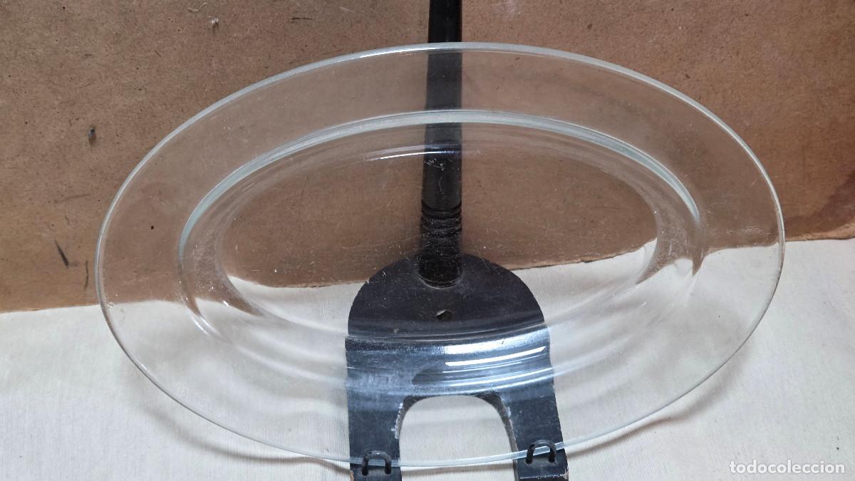 Antig&uuml;edades: bandeja de cristal transp&agrave;rente