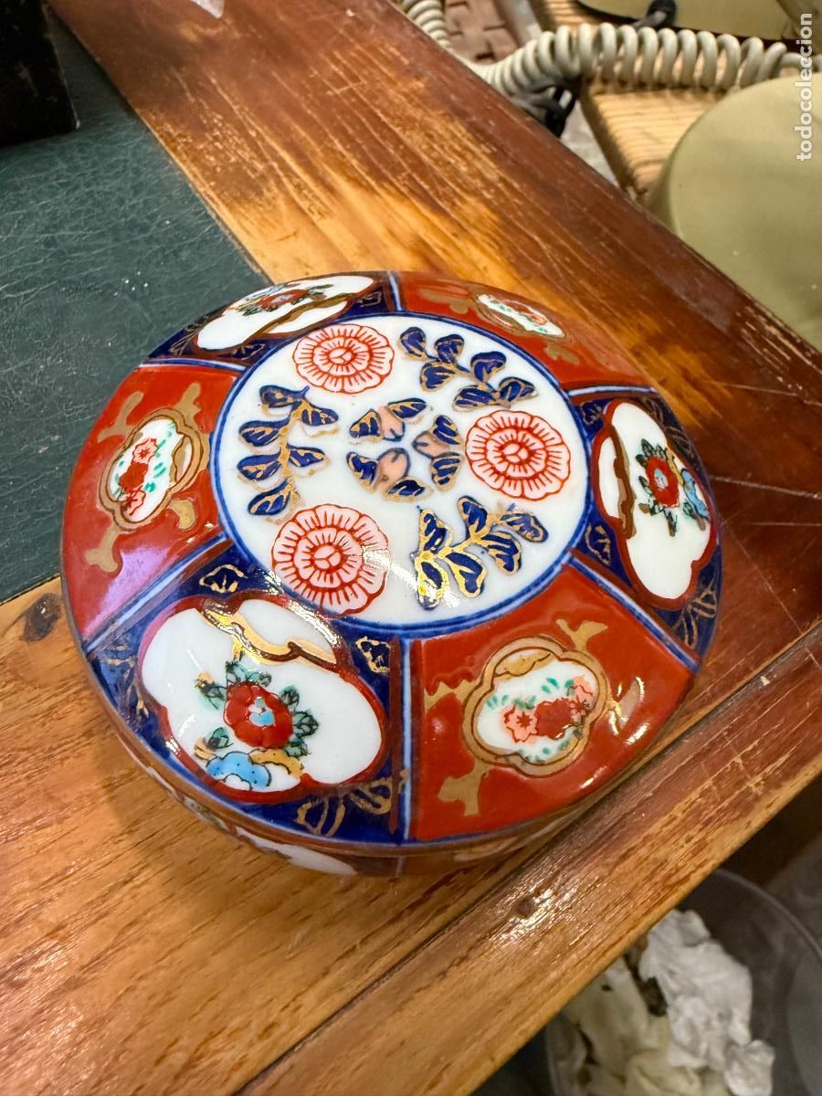 Antig&uuml;edades: CAJA JOYERO DE CERAMICA GOLD I MARI - MEDIDA 9,5X5 CM