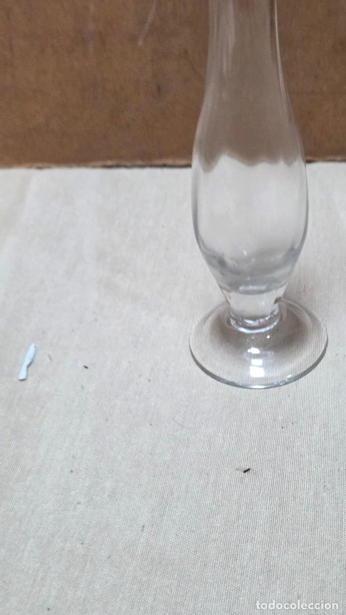 Antig&uuml;edades: florero de cristal vintage - Foto 2