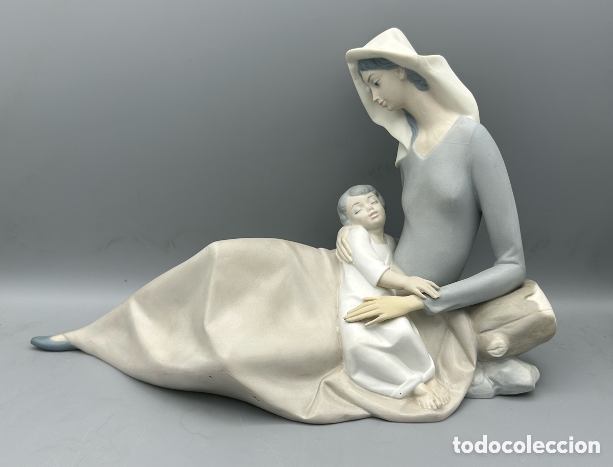 Antig&uuml;edades: REF: 01010131.06 &ldquo;DORMIDO EN SU REGAZO&rdquo; LLADR&Oacute; - Foto 2