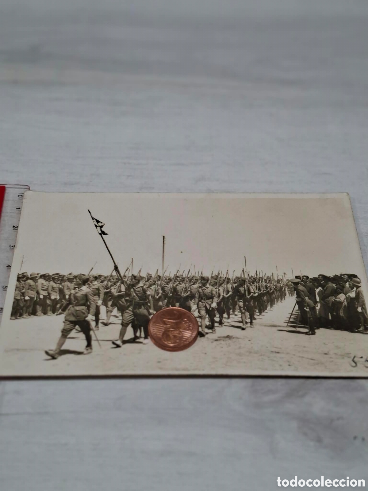 Antig&uuml;edades: Fotograf&iacute;a de la Legi&oacute;n con texto interesante