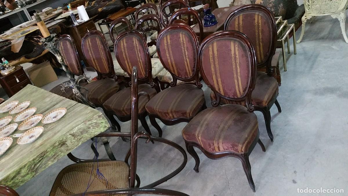 Antig&uuml;edades: Silleria isabelina S XIX